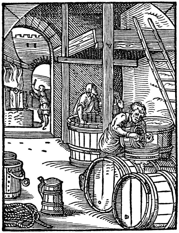 altes Bierbrauerhandwerk